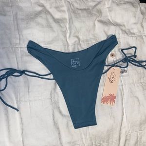 🆕 OH POLLY Teal Brazilian Bikini Bottom
